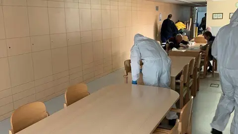 La UME en una residencia de Torrelavega