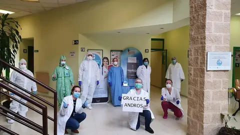 Donaci&oacute;n de material al centro de salud