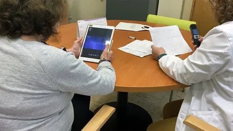 Videollamadas entre pacientes y familiares