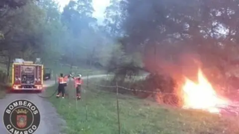 Quema de podas vegetales