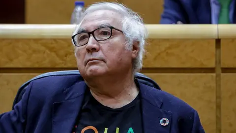 El ministro de Universidades, Manuel Castells, durante la sesi&oacute;n de control al Gobierno en el Senado, en Madrid (Espa&ntilde;a) a 3 de marzo de 2020.