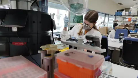 Investigadora de un estudio de ISGlobal y Hospital Cl&iacute;nic para combatir el Covid-19 en el laboratorio