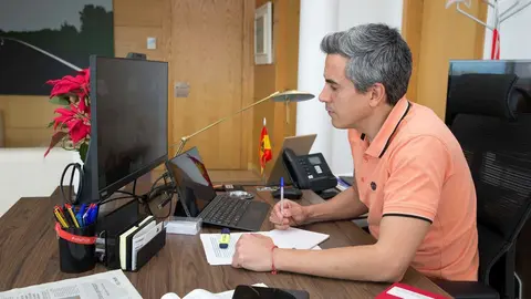 El vicepresidente, Pablo Zuloaga, en videoconferencia