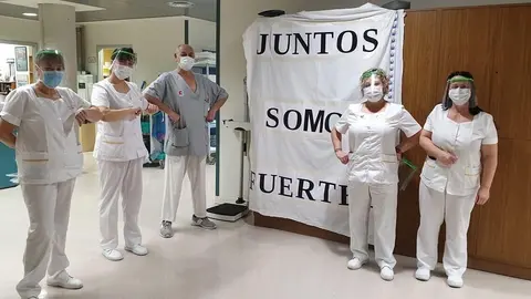 Personal de limpieza del hospital Valdecilla de Santander