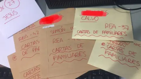 Cartas de familiares a pacientes