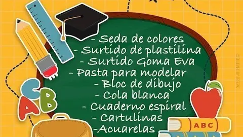 Reparto de material escolar