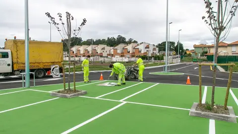 Nuevo aparcamiento en Rinconeda (Polanco)