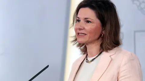 La secretaria general de Transportes, Mar&iacute;a Jos&eacute; Rallo, en la rueda de prensa del comit&eacute; t&eacute;cnico de gesti&oacute;n de la crisis