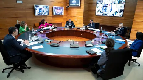Reuni&oacute;n consejo de ministros 21 de abril de 2020