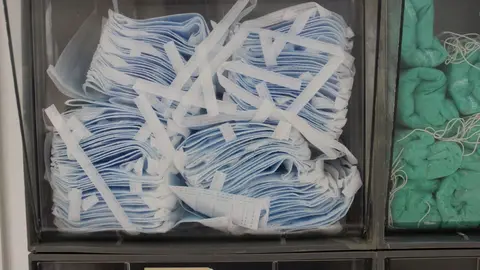 Mascarillas de enfermer&iacute;a, m&aacute;scaras de hospital, hospitales, material m&eacute;dico