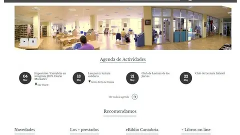 Nueva web de la biblioteca de Suances