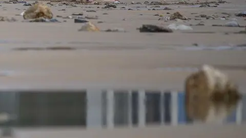 DAVID S. BUSTAMANTE 24/04/2020 SANTANDER/ CANTABRIA Los ni&ntilde;os menores de 14 a&ntilde;os pueden salir a la calle acompa&ntilde;ados de un adulto tras el confinamiento por el Estado de Alarma decretado por el Coronavirus Covid-19. 