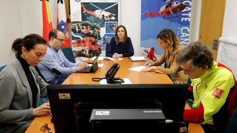 La consejera de Presidencia, Interior, Justicia y Acci&oacute;n Exterior, Paula Fern&aacute;ndez, en la reuni&oacute;n del Comit&eacute; Estatal de Coordinaci&oacute;n del Sistema de Protecci&oacute;n Civil (CECO)