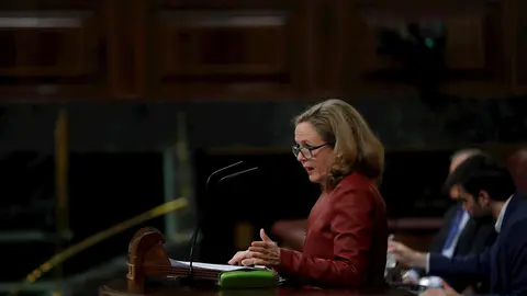 La vicepresidenta tercera del Gobierno y ministra de Asuntos Econ&oacute;micos y Transformaci&oacute;n Digital, Nadia Calvi&ntilde;o.