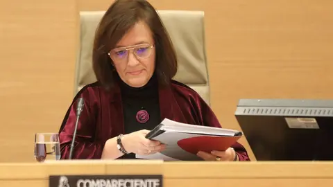 La presidenta de la AIReF, Cristina Herrero, en una imagen de archivo en el Congreso