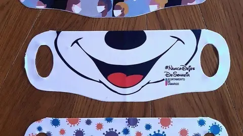 Mascarillas del grupo scout cach&oacute;n de malia&ntilde;o