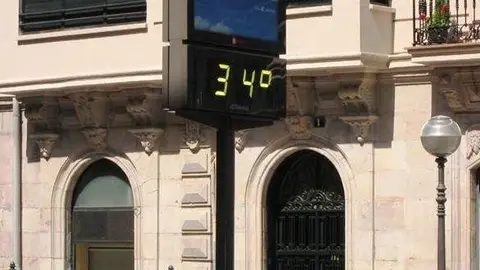 Un Term&oacute;metro Marca 34 Grados Cent&iacute;grados