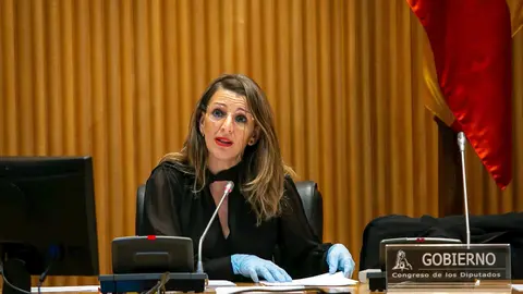 La ministra de Trabajo y Econom&iacute;a Social, Yolanda D&iacute;az