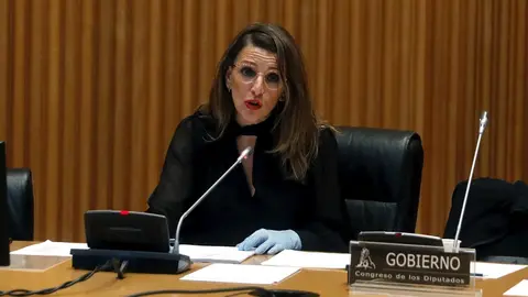 La ministra de Trabajo y Econom&iacute;a Social, Yolanda D&iacute;az