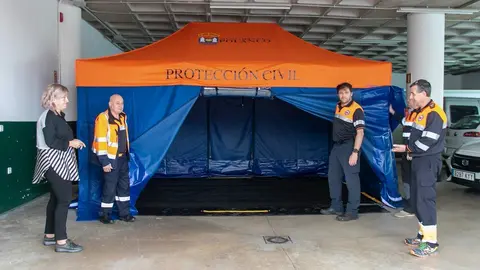 Carpa para protecci&oacute;n civil en polanco