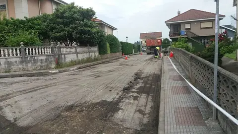 Asfaltado de la calle Juan Palencia