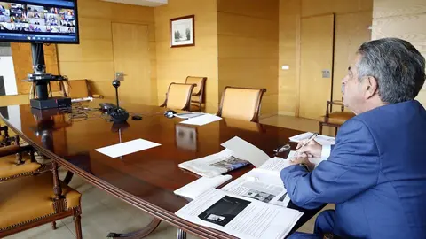 El presidente de Cantabria, Miguel &Aacute;ngel Revilla