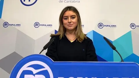 La secretaria auton&oacute;mica de NNGG del PP de Cantabria, Cintia Varela