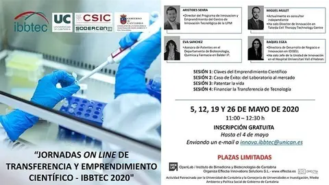 Jornadas online 'La transferencia y el emprendimiento cient&iacute;fico&rsquo;