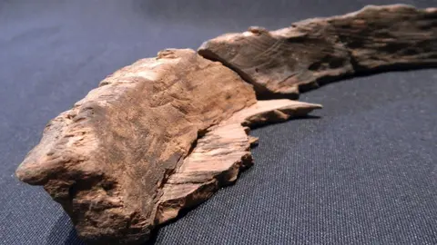 Vasijas de madera de la cueva del Pendo