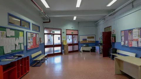 Zona vac&iacute;a perteneciente a un colegio de la Comunidad de Madrid cerrado por el coronavirus.