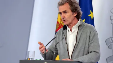 El director del Centro de Coordinaci&oacute;n de Alertas y Emergencias Sanitarias, Fernando Sim&oacute;n, en una rueda de prensa.