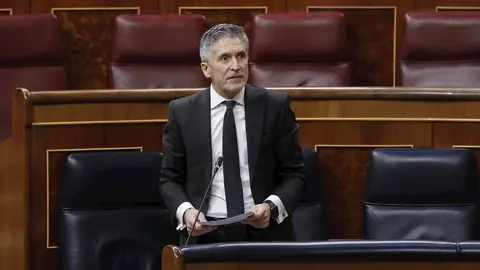 El ministro del Interior, Fernando Grande Marlaska, en la sesi&oacute;n de Control al Ejecutivo en el Congreso, en Madrid (Espa&ntilde;a), a 13 de mayo de 2020.