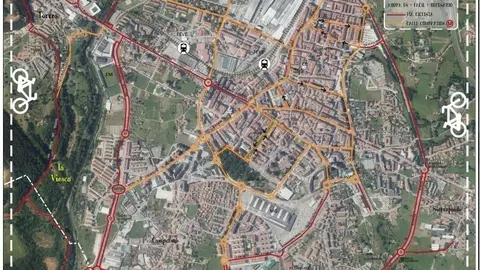 Mapa de carriles compartidos