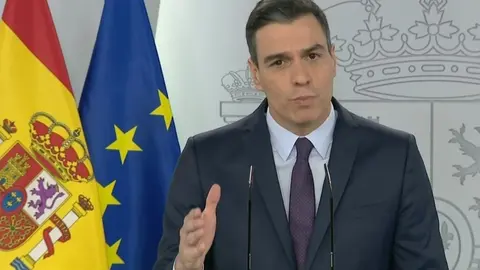 Rueda de prensa telem&aacute;tica del presidente del Gobierno, Pedro S&aacute;nchez