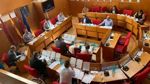 Reuni&oacute;n del Pleno del Ayuntamiento de Lorca (Murcia).