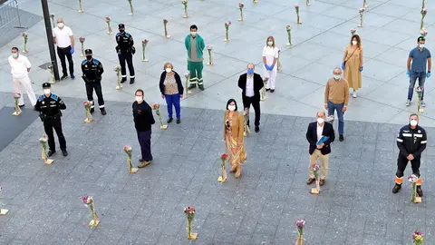 Acto &rsquo;10.000 flores por la vida'