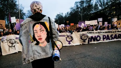 Manifestaci&oacute;n del 8M (D&iacute;a Internacional de la Mujer) en Madrid a 8 de marzo de 2020