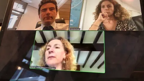 Casares, Fern&aacute;ndez y Qui&ntilde;ones, en videocoferencia