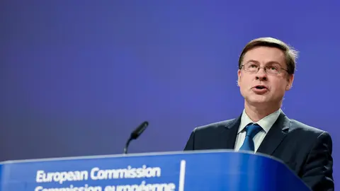 El vicepresidente econ&oacute;mico de la Comisi&oacute;n Europea, Valdis Dombrovskis