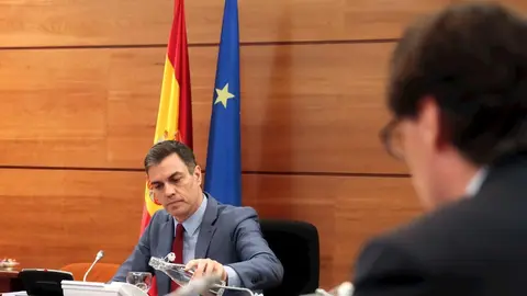 El presidente del Gobierno, Pedro S&aacute;nchez, preside el consejo de Ministros. En Madrid, (Espa&ntilde;a), a 19 de mayo de 2020.