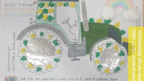 Uno de los premiados del concurso de Tractores Engalanados