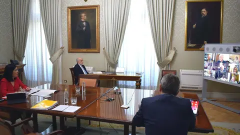 La ministra de Pol&iacute;tica Territorial y Funci&oacute;n P&uacute;blica, Carolina Darias, se re&uacute;ne por videoconferencia con los delegados de Gobierno de las CCAA y Ceuta y Melilla