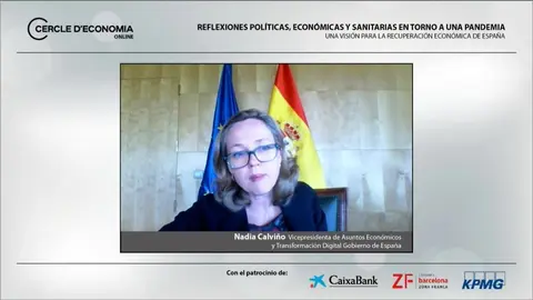 La vicepresidenta tercera del Gobierno y ministra de Asuntos Econ&oacute;micos y para la Transformaci&oacute;n Digital, Nadia Calvi&ntilde;o