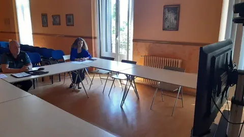 La delegada del Gobierno en Cantabria, Ainoa Qui&ntilde;ones, participa en la Junta de Seguridad de Ribamont&aacute;n al Mar