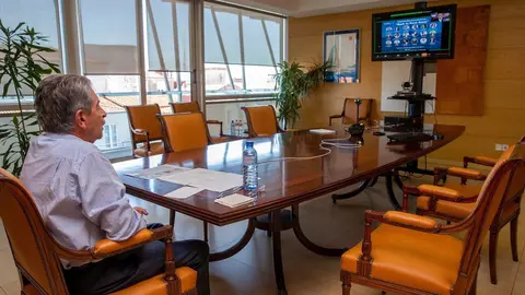 El presidente de Cantabria, Miguel &Aacute;ngel Revilla participa en el congreso online 'Volver al mundo rural'