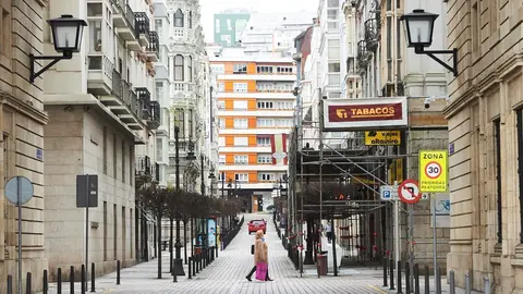 Calles de Santander durante el estado de alerta
