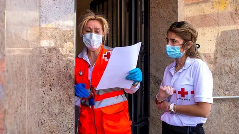 Voluntarias de Cruz Roja