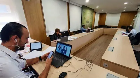 El alcalde de Torrelavega, Javier L&oacute;pez Estrada, en un Pleno