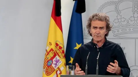 El director del Centro de Coordinaci&oacute;n de Alertas y Emergencias Sanitarias, Fernando Sim&oacute;n, comparece en rueda de prensa para informar sobre las novedades del Covid-19. En Madrid, (Espa&ntilde;a), a 27 de mayo de 2020.