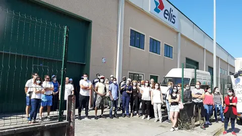 Trabajadores Lavander&iacute;a Elis de Cabez&oacute;n de la Sal